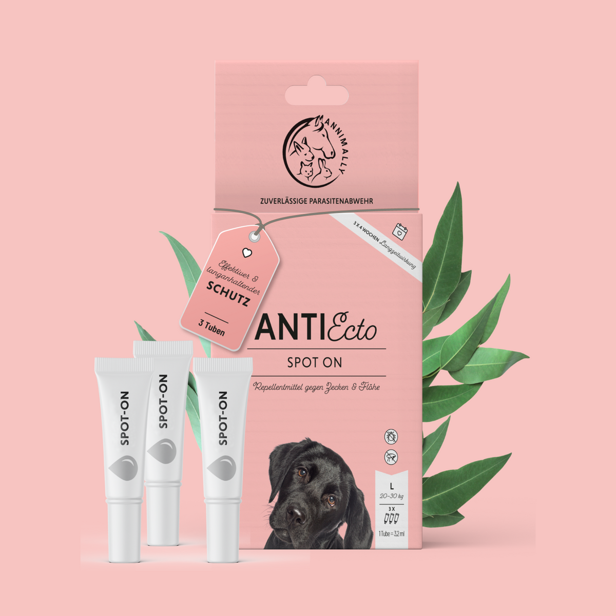 Anti Ecto Spot On für Hunde – Pflegeprodukt gegen Zecken & Flöhe | Annimally – Ansicht 2