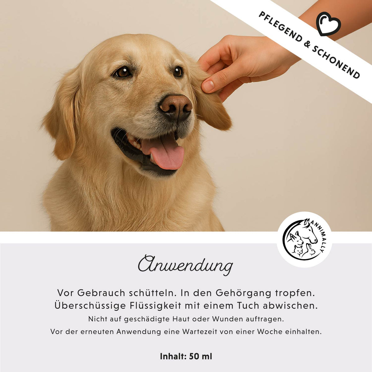 Pflegeprodukt für Hunde: Ohrmilbenöl Akut