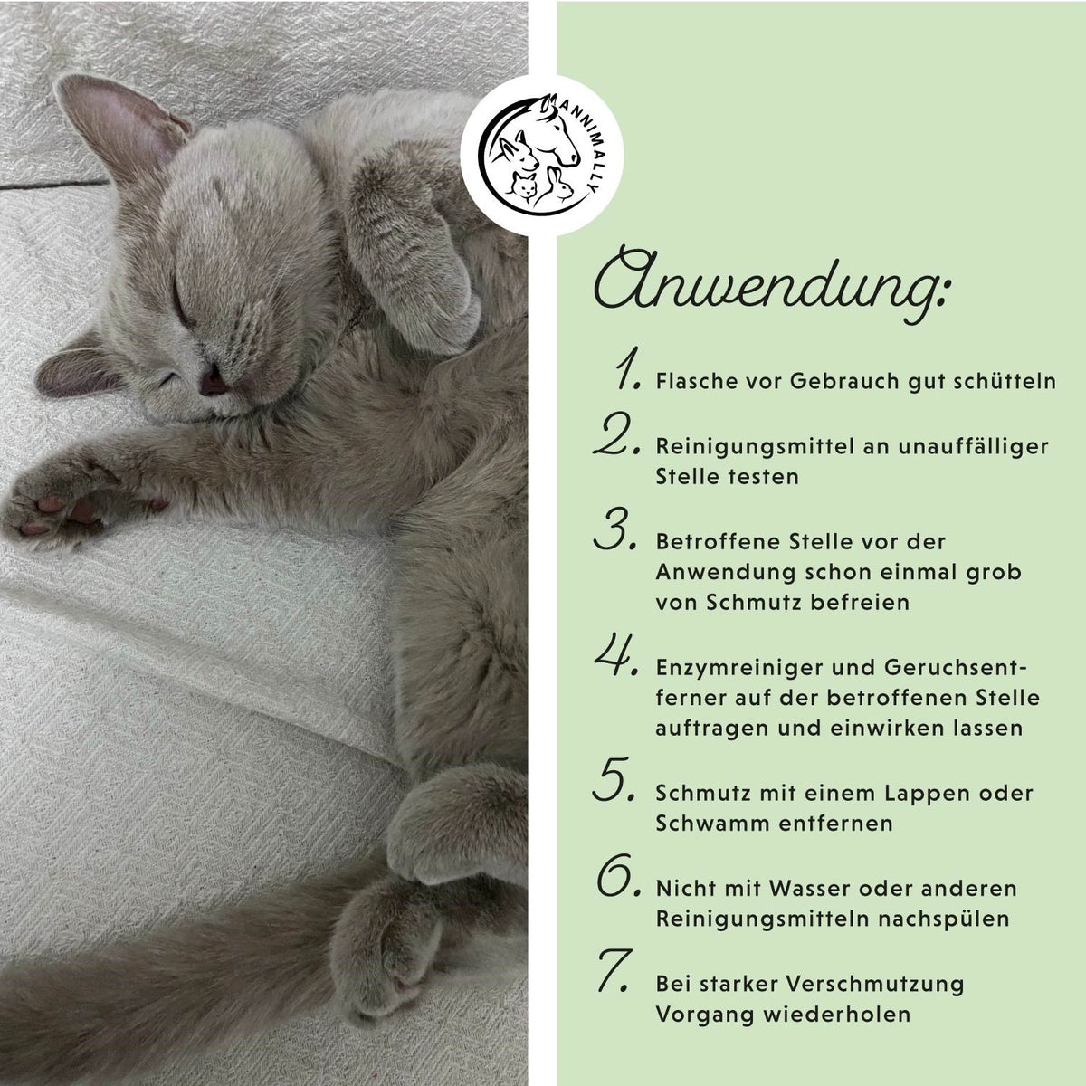 Hoppala Spray für Hunde, Katzen & Kleintiere – Tierpflege als Enzymreiniger gegen Urin & Gerüche | Annimally