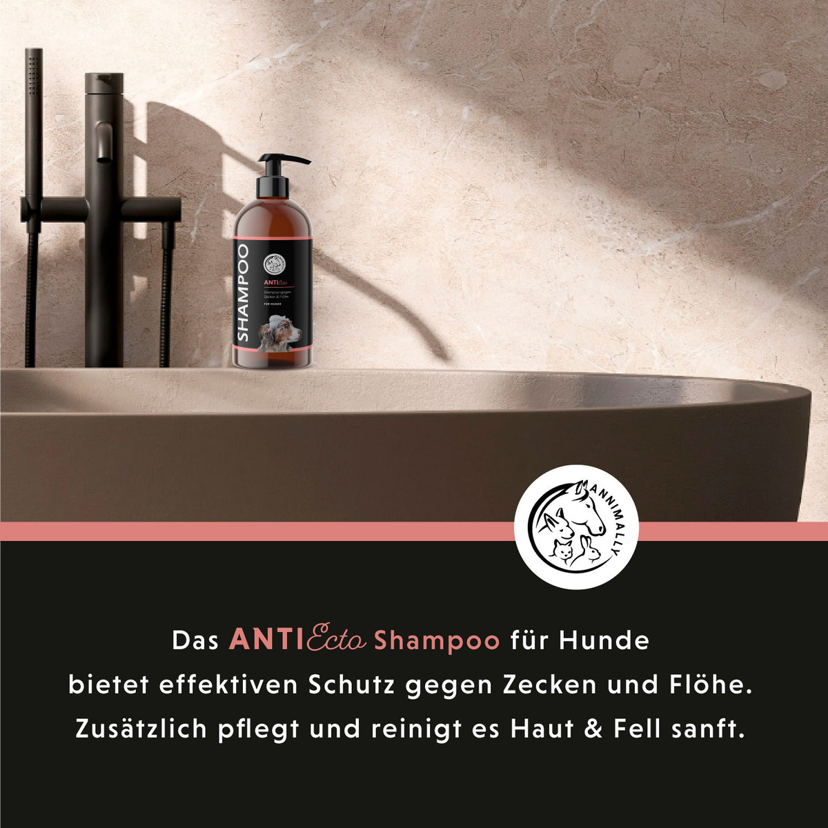 Anti Ecto Zecken- & Floh-Shampoo für Hunde – natürliche Pflege | Annimally