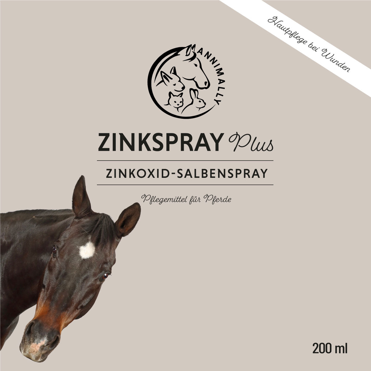 Natürliche Pflege für Pferde: Zinkspray Plus für Haut & Hufe