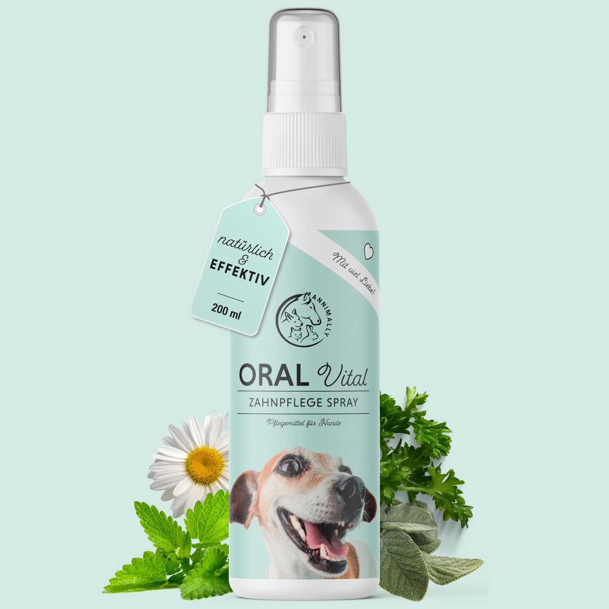 Oral Vital Spray für Hunde – Pflegeprodukt für gesunde Zähne & frischen Atem | Annimally