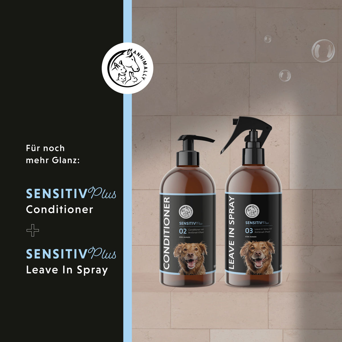 Sensitiv Plus Shampoo für Hunde – Tierpflege für empfindliche Haut | Annimally