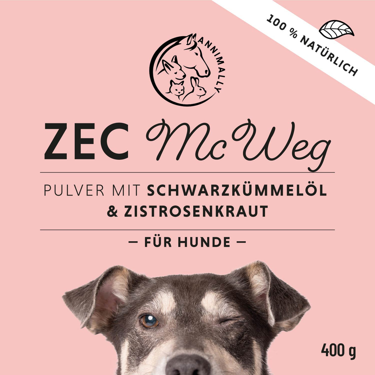 Futterergänzung für Hunde: Zec McWeg für natürlichen Zeckenschutz von innen